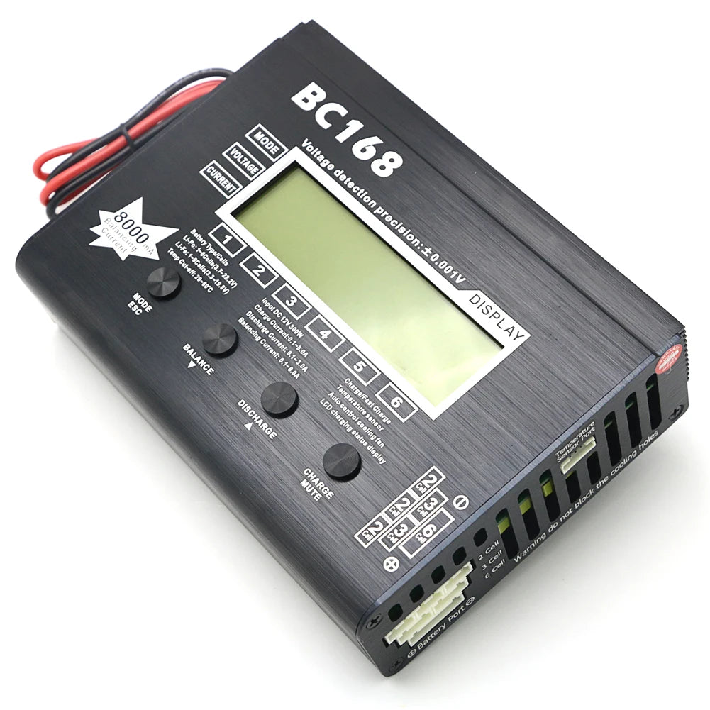 AOK BC168 1-6S 8A 200W Super Speed LCD Intellective Balance Charger/Discharger for Lipo Battery Rc Toys