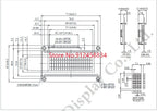 small size 20x4 2004 77x47mm Lcd Display Module HD44780 5V blue green