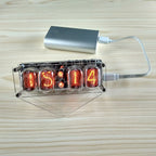 IN-12 Glow Tube Clock 4-bit IN12 glow tube clock Seven-color RGB LED DS3231 nixie clock IN-12B