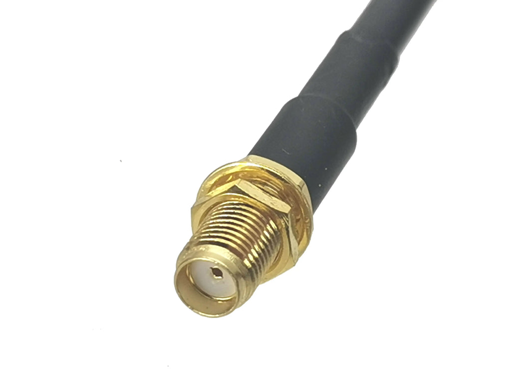 UHF SO239 female to SMA female bulkhead straight crimp RG58 cable RF  jumper pigtail 4inch~10FT