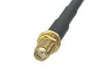 UHF SO239 female to SMA female bulkhead straight crimp RG58 cable RF  jumper pigtail 4inch~10FT