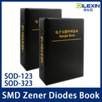 SMD Zener Diode Book SOD-323 0805 SOD-123 1206 2.4v-30v 28 Values Package Assorted Kit 0.5W 1/2W eries Sample Book Sample Kit