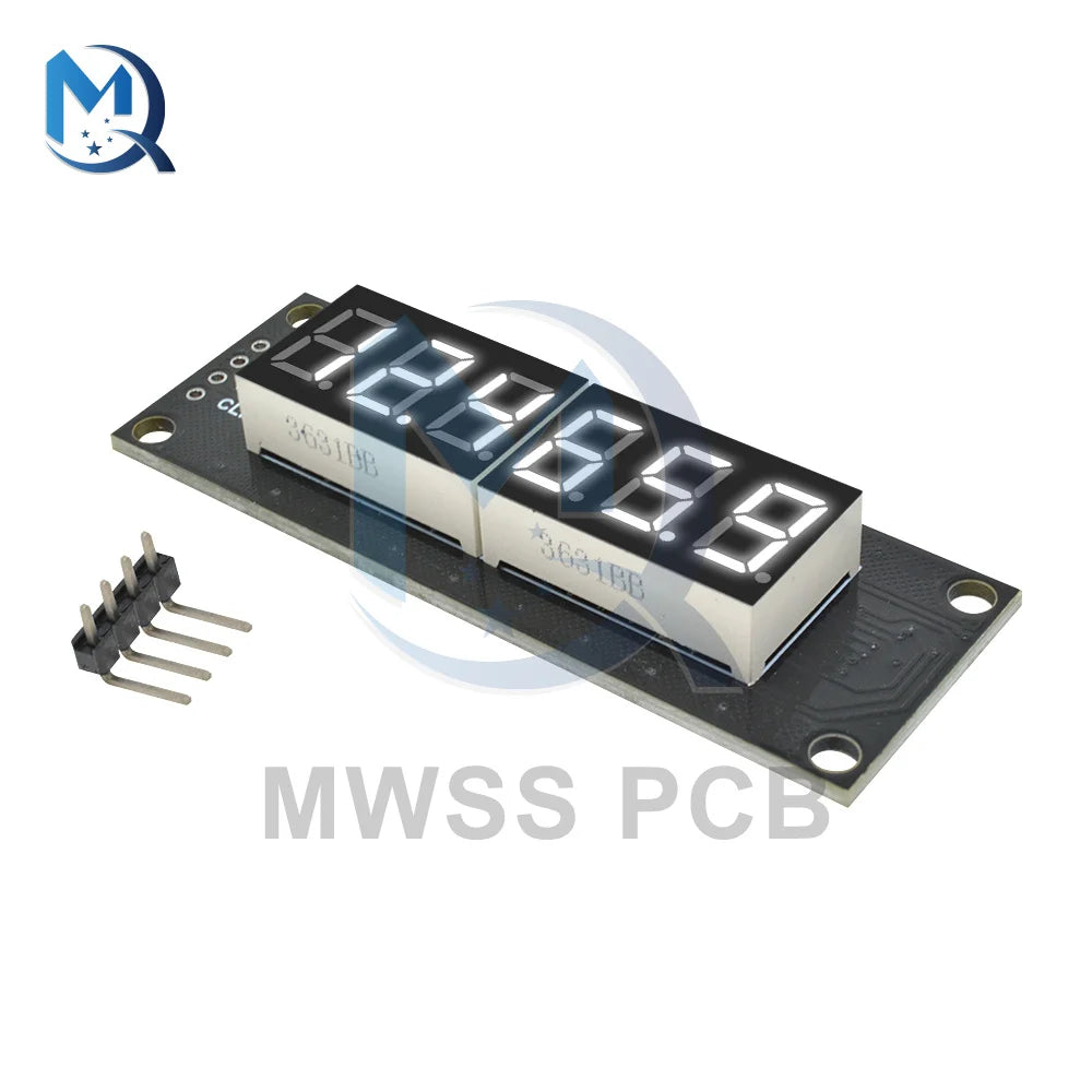 0.36 Inch TM1637 4/6-Digit LED Digital Display Tube Module Red/Green/Yellow/Blue/White 0.36" Decimal 7 Segments For Arduino