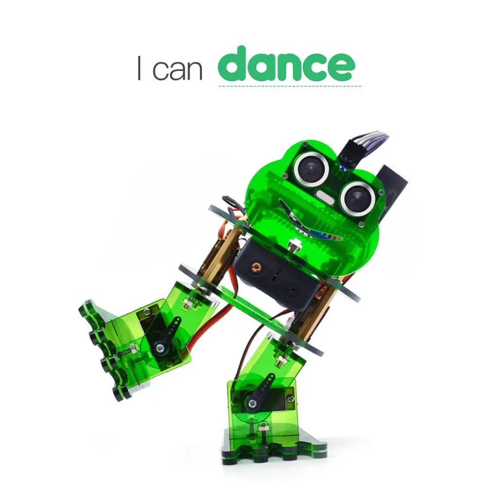 Keyestudio Bionic Frog Robot Kit for Arduino Nano Dual-Leg Walking & Dancing with Servos Graphical Programming