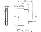 Modular Household Contactor 220V ICT 2P 16A 20A 25A 2NC 2NO 1NO 1NC 50/60Hz