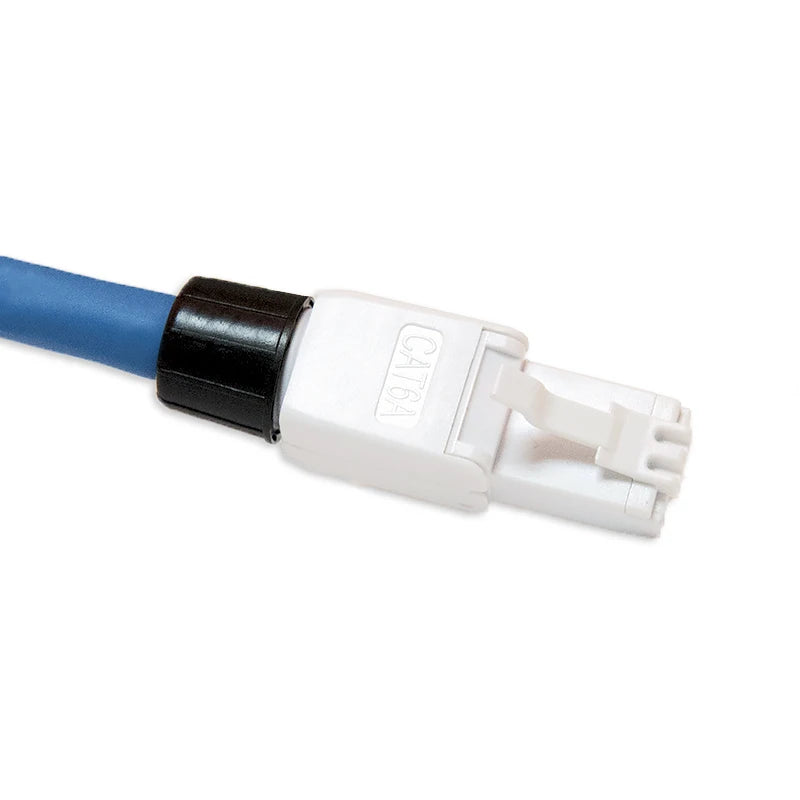 RJ45 UTP Unshield Field Connector Termination Field Plug Toolless Modular Plug for 6A/6/5e 23/24 AWG Network LAN Cables
