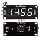 0.56 inch 0.56" TM1637 4-Digit 7 Segments Digital Tube Clock Module 4 Bits Double Dots LED Display Screen Board for Arduino
