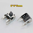 Cltgxdd 10PCS Tactile Push Button Switch Car Remote Control Keys Button Touch Micro Switch Momentary SMD DIP 2*4 3*6 4*4 6*6