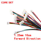 5Pcs Pcs JST 1.25mm Pitch 2/3/4/5/6/8 Pin Female to Female Wire Cable Connector JST 1.25mm Double Ended Plugs 28AWG 10CM