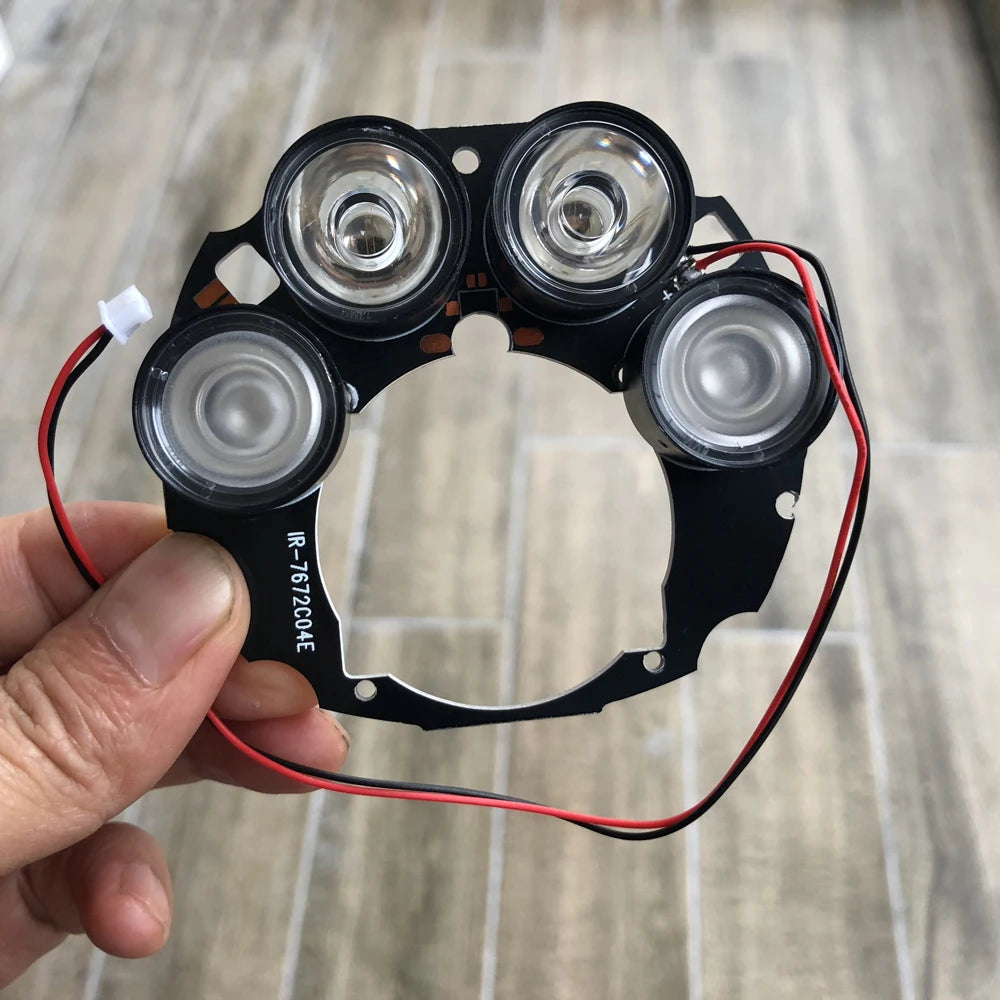 Infrared Array Spot Light Illumination Module Board 4 x 850nm IR-LEDs Night Vision for CCTV Surveillance Camera Repair Parts