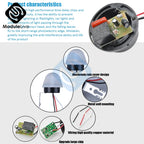 AS-20 DC 12V AC 110V 220V 10A Waterproof Sensitive Auto Photo Switch On/Off Photocell Street LED Light Switch Sensor Switch Tool