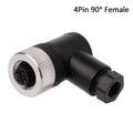 PG7 Sensor Connector IP67 3 4 5 Pin Male/Female High Quality Connector Waterproof Plug Screw Straight/Right Angle M12 Plug