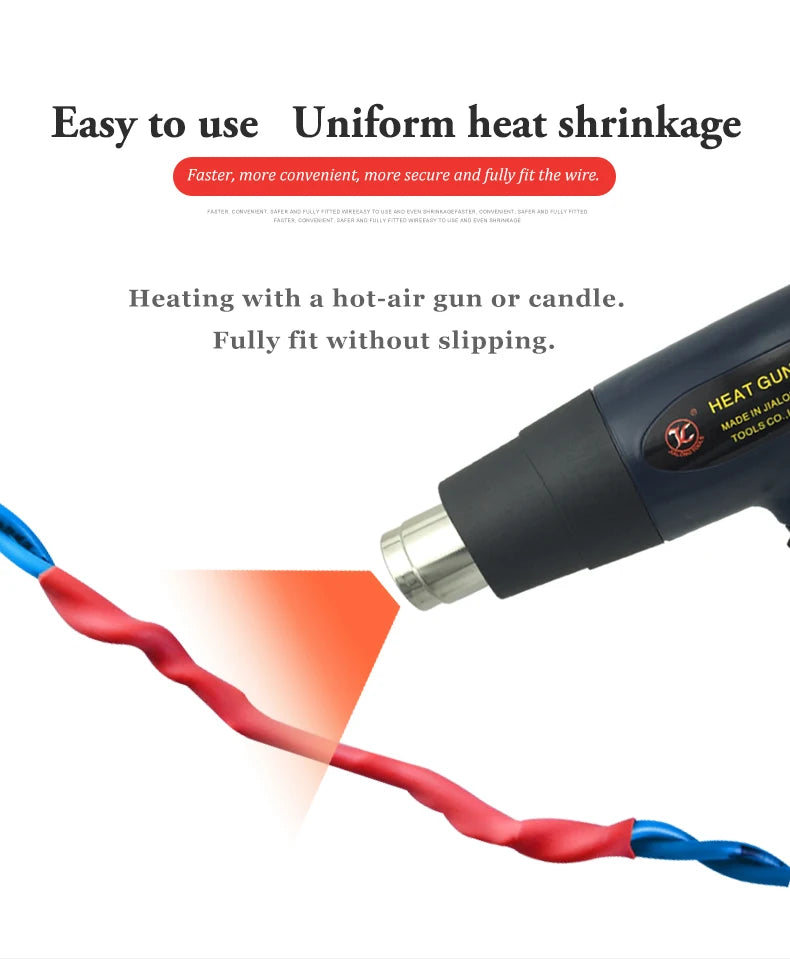 10 METER 22/ 25/30/35/40/45/50/60/70/80/90/100/120/150mm Heat Shrink Tubing Wrapping Kit Insulation Tubing Thermoresistant Tube