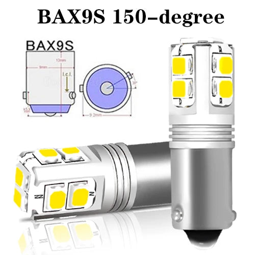 iJDM Canbus Car Lights BA9S BAX9S BAY9S LED For car Reverse Lights or Parking Lights,H21W H6W T4W License Plate Lights 12V-24V