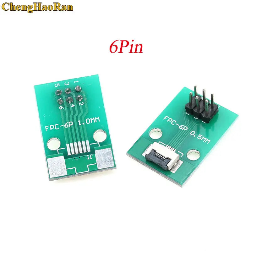 1pcs 4P-- 50P 0.5mm Pitch Connector SMT Adapter to 2.54mm 1.00 Inch Hole FPC FFC Cable Welded Board + Double Row Straight Pin