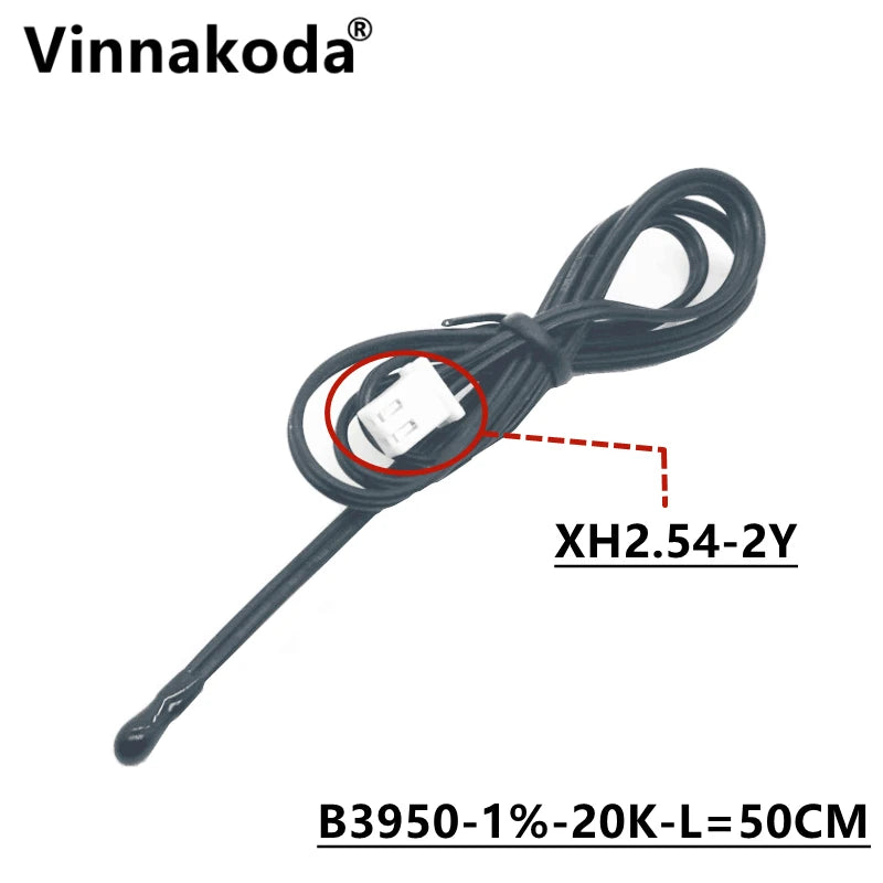 1PCS NTC Thermistor Temperature Sensor B3950 5/10/15/20/50/100K 1% Air Probe Air Conditioning Probe 50CM