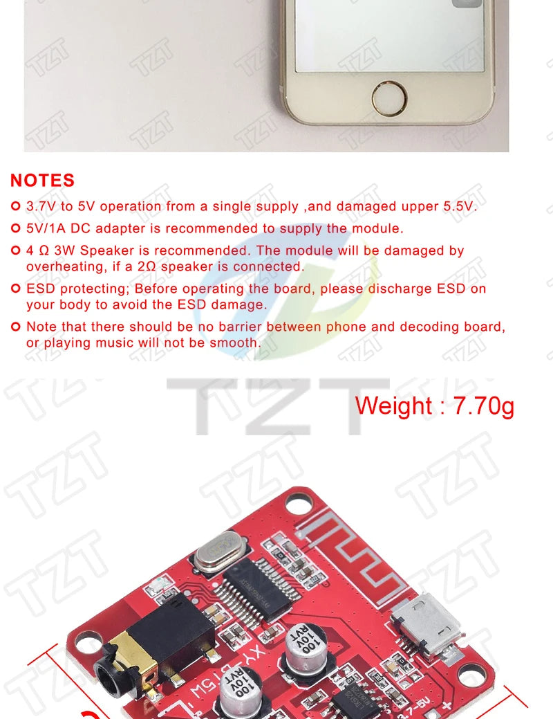 Bluetooth Audio Receiver board Bluetooth 4.1 BT5.0 Pro XY-WRBT MP3 Lossless Decoder Board Wireless Stereo Music Module With Case