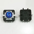 10PCS 12X12X7.3mm With Light Led 3V 6Pin DIP Momentary Push Button Not Fixed Tact Switch Illumination Button PCB Mounting