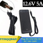 12.6V 5A Battery Charger for 18650 Li-ion 3Series 12V Lithium Battery Pack Charger EU/US/UK/AU Plug High Quality Free Shipping