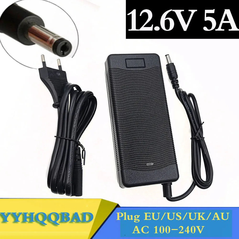 12.6V 5A Battery Charger for 18650 Li-ion 3Series 12V Lithium Battery Pack Charger EU/US/UK/AU Plug High Quality Free Shipping