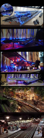 10pcs/lot wired 20cm long 7-color LED patch lights 4 sizes 1206 0805 0603 0402 Building microscene toy layout lights