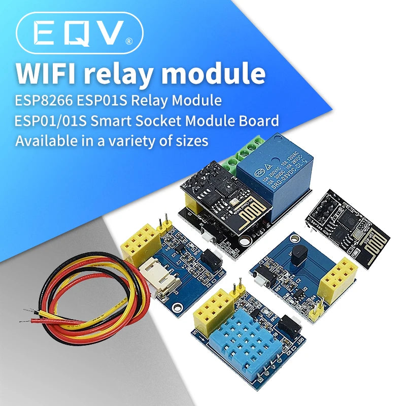 ESP8266 ESP-01S 5V WiFi Relay Module DS18B20 DHT11 Things Smart Home Remote Control Switch for Arduino Phone APP