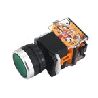 1pcs LA38 Push Button Switch Self-locking Start Power Switch On Off Self-returning Jog Button 22MM Self-recovery