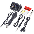 JCD 2 in 1 750W Hot Air Gun LCD Digital Display Welding Soldering Rework Station for Cell-phone BGA SMD PCB IC Solder Iron 8898
