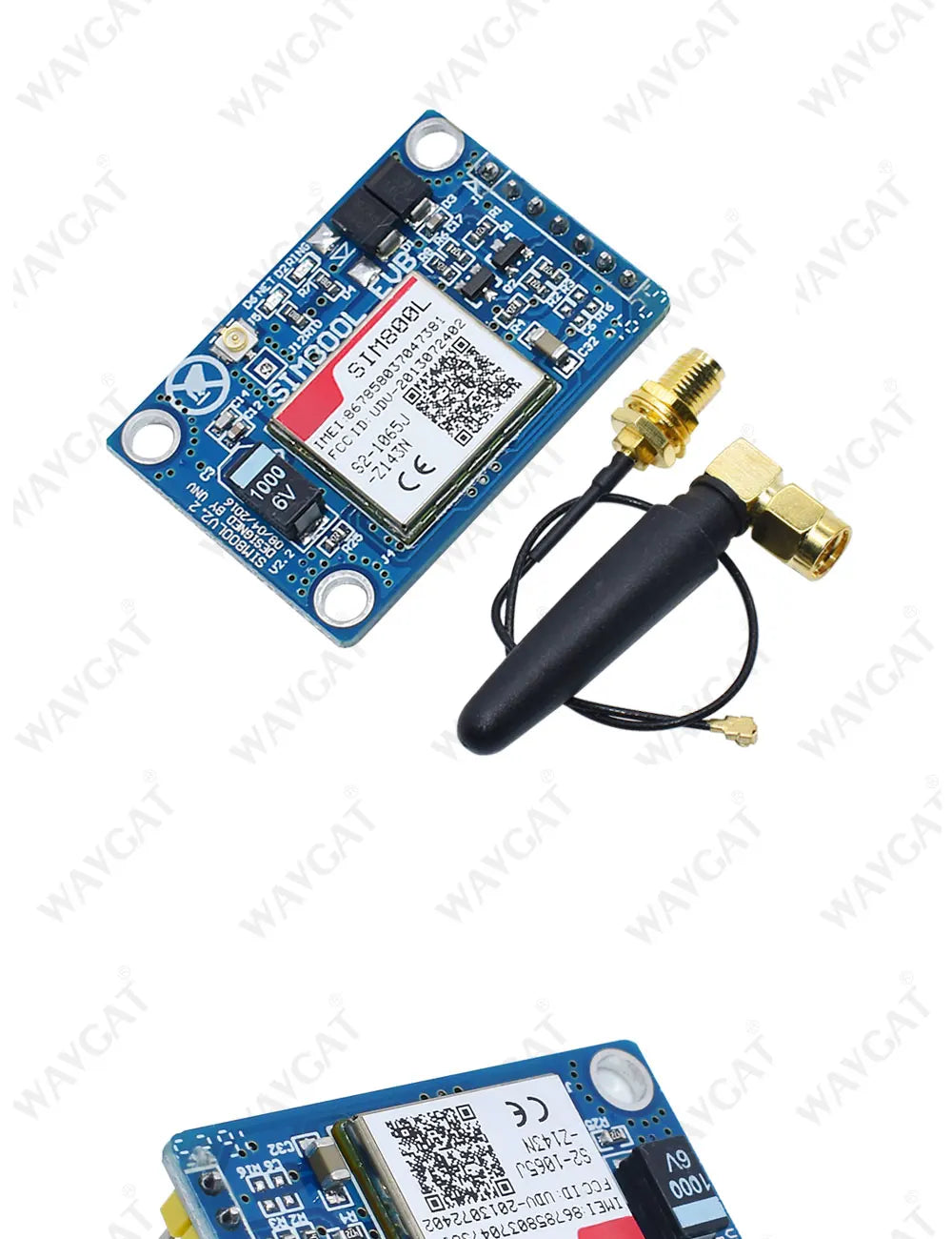WAVGAT SIM800L V2.0 5V Wireless GSM GPRS MODULE Quad-Band W/ Antenna Cable Cap