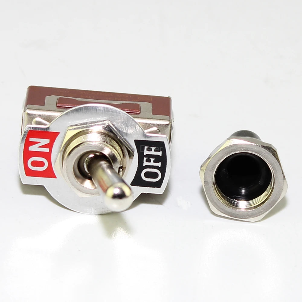 1PC 12V DC 30A 2 Pin SPST Toggle Switch Latching/Momentary On Off for Auto Car Marine Boat - Automotive Electrical Accessory