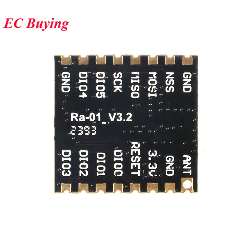 10Pcs/1pc SX1276 Ra-01H LoRa Wireless Spread Spectrum RF Module Communication 868MHz 3.3V Serial SPI Interface Ra-01 Adapter