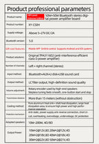 Bluetooth 5.0 Mini Cool Audio Digital Power Amplifier Board 20W*2 50W*2 100W*2 Stereo Wireless AMP Amplificador Module AUX Input