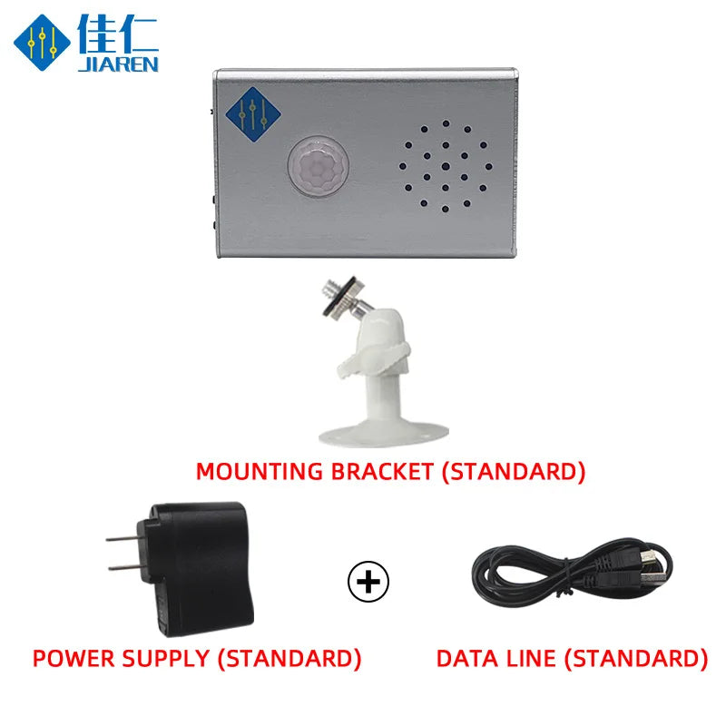 Wall Ceiling Mount PIR Infrared Motion Sensor Alarm Sound Player For Shop Entry Company Security Doorbell Infrared Detector
