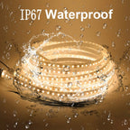 IP67 Waterproof LED Strip Light 12V 24V 2835 120Leds/m Flexible LED Tape Ribbon Rope Light White/Warm White/Natural White 1-10m