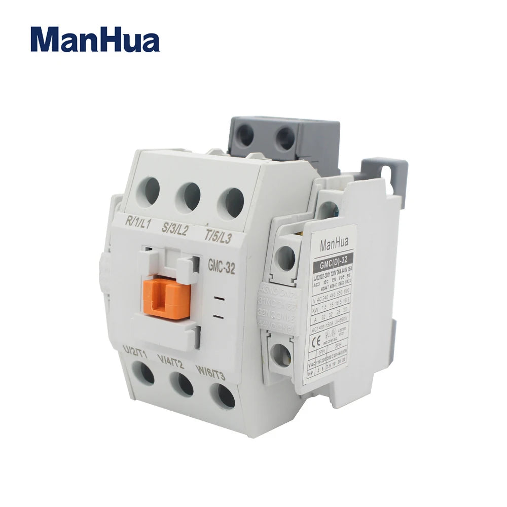 ManHua GMC-32 GMC-40 GMC-50 3 Phase   Control Power Signal Electrical Magnetic Contactor 220VAC