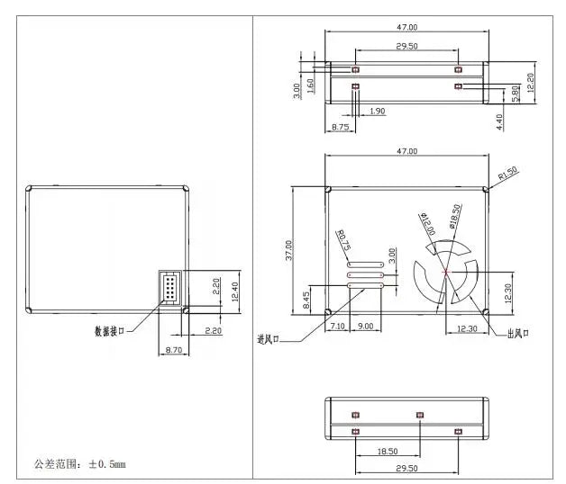 ZH07 ZH06 ZH06-I/II/III/VI PM2.5 Laser Dust Gas Sensor Module High Precision Air Quality Detection Serial Port PWM GP2Y1014AUVF