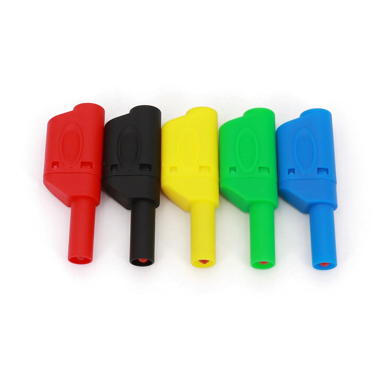 10Pcs Shrouded Fully Insulated Safety 4mm Male Stackable Banana Plug Connector