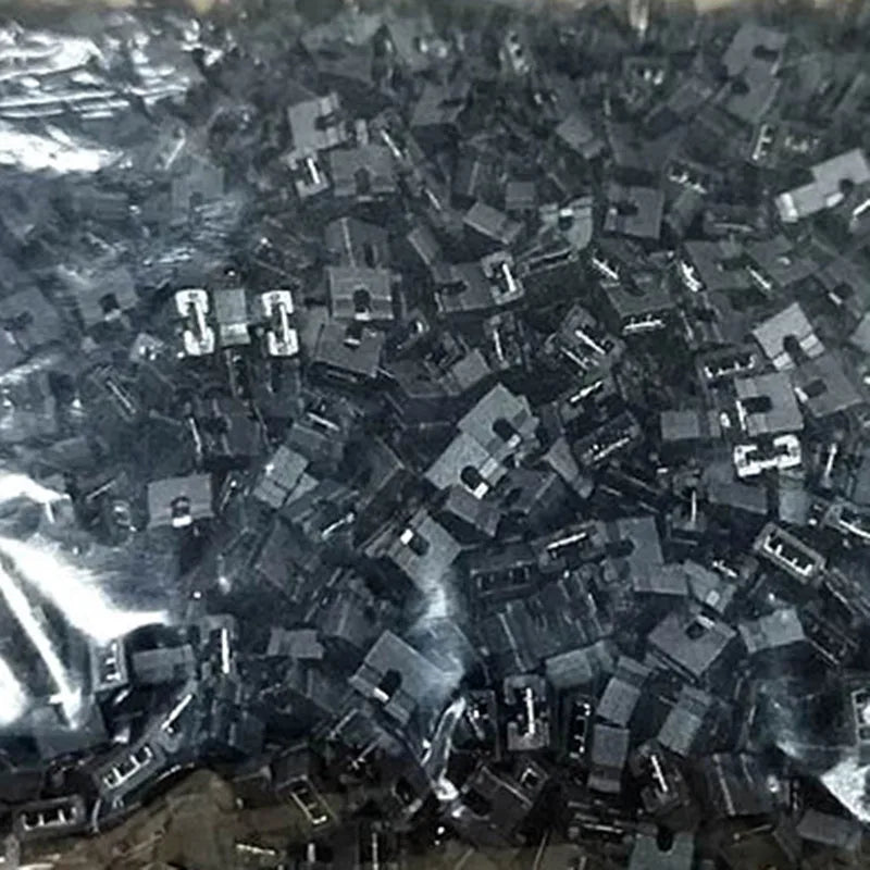 50PCS 2.0MM Pitch Open Top Jumper Cap Black Opening 2MM Pin Header Connection Block