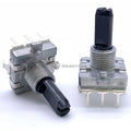 1PCS EC16 Type Rotary Encoder 24 Positioning Number 24 Pulse Number Sawtooth Shaft 20MM Digital Rotary Potentiometer 3Pin