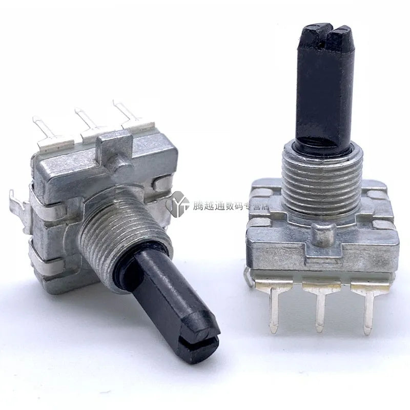 1PCS EC16 Type Rotary Encoder 24 Positioning Number 24 Pulse Number Sawtooth Shaft 20MM Digital Rotary Potentiometer 3Pin