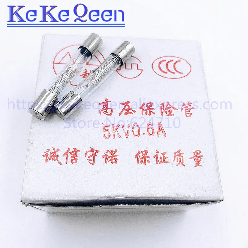 6*40mm 5KV Microwave Oven Fuse 0.5A 0.6A 0.65A 0.7A 0.75A 0.8A 0.85A 0.9A Glass Tube Fuse 5000V 6x40mm High-Pressure Fuse