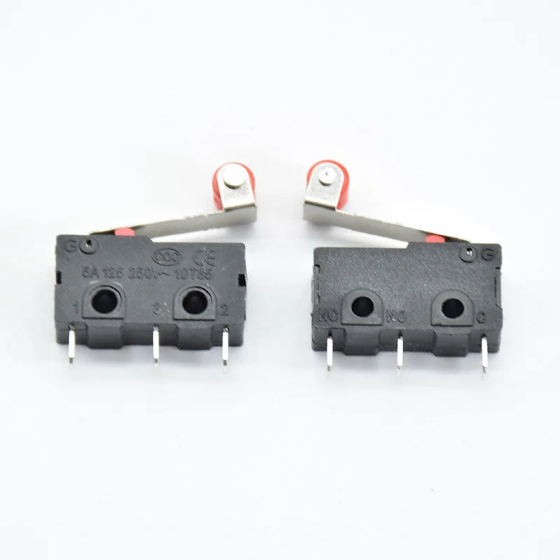 10Pcs Micro Limit Switch  Roller Lever Arm SPDT Snap Action LOT 3Pin With Roller Limit Switch Mini