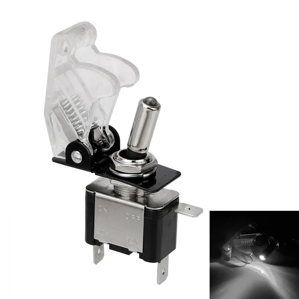 12V SPST Toggle Rocker Switch LED Light for Ignitions Boost Marine Boat Racing Car Switch Light Toggle Truck Trailer Accessories
