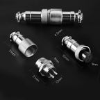 1Set GX12 Docking 2 3 4 5 6 7Pin Male& Female Circular Panel 12mm Metal Aviation Connector Butt Joint Aviation Plug Socket