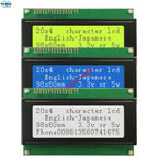 2004A 20x4 IIC I2C LCD Display Blue White Green Screen RGB Backlgiht Black Character 3.3V or 5V 98X60mm