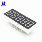 diyamore 0.36 inch 5 Bits Digit LED 7 Segment Common Cathode Digital Tube Blue LED Digit Display