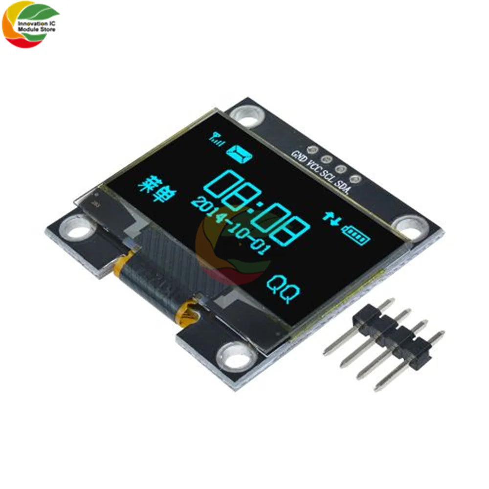 1-5PCS 1.3" IIC Digital OLED Display Module Serial 128x64 SSH1106 White Blue LCD LED Screen Board I2C Communicate for Arduino