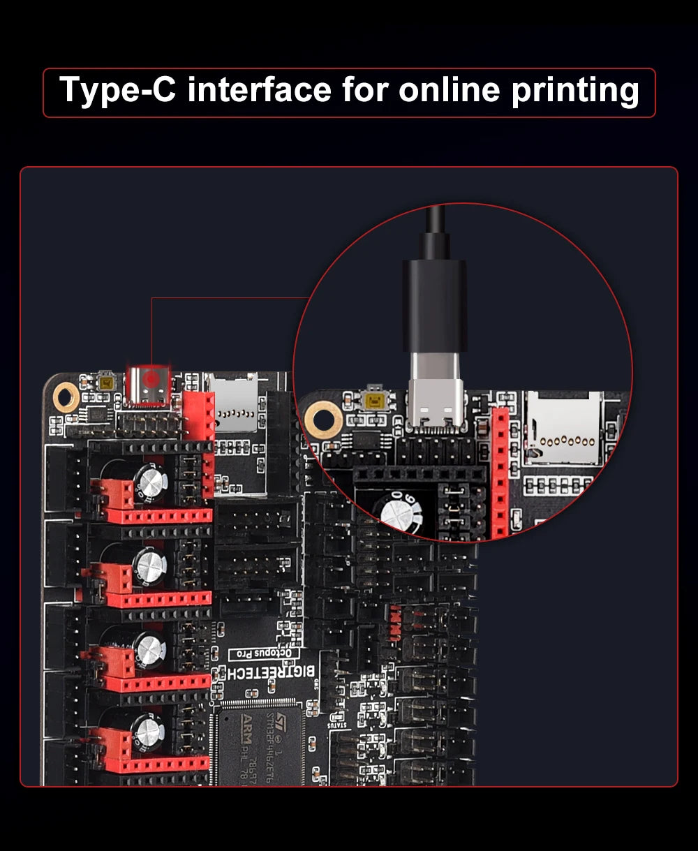 BIGTREETECH Octopus PRO V1.0/V1.1 Motherboard 32-Bit Control Board Upgrade Octopus TMC5160T TMC2208 VS Ender3 V2 For CR10