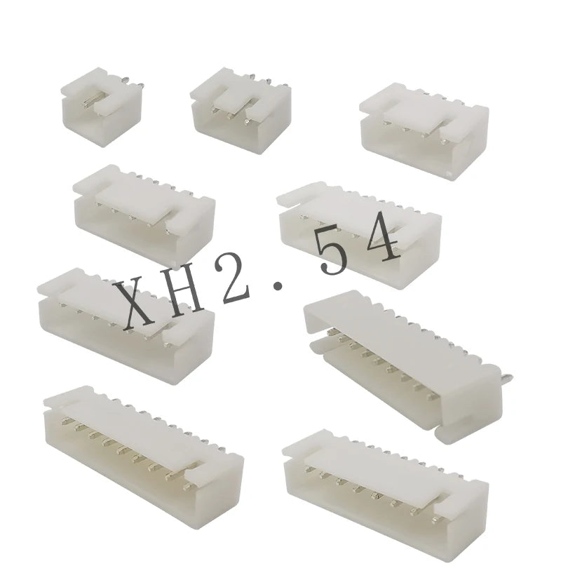 JST XH 2.54 2.54mm 2/3/4/5/6/7/8/9/10 Pin Wire Connectors Straight Pin Header Connector Terminals XH2.54 mm Housing Plug