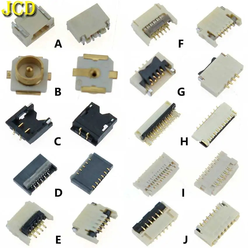 JCD 2 Piece FPC Connector For Switch NS Joy Con PCB Board Flex Cable Connector Socket Clip Spare Parts